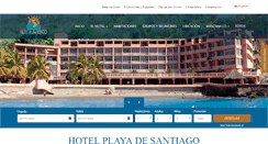 Desktop Screenshot of hotelplayadesantiago.com.mx