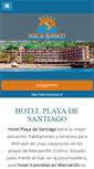 Mobile Screenshot of hotelplayadesantiago.com.mx